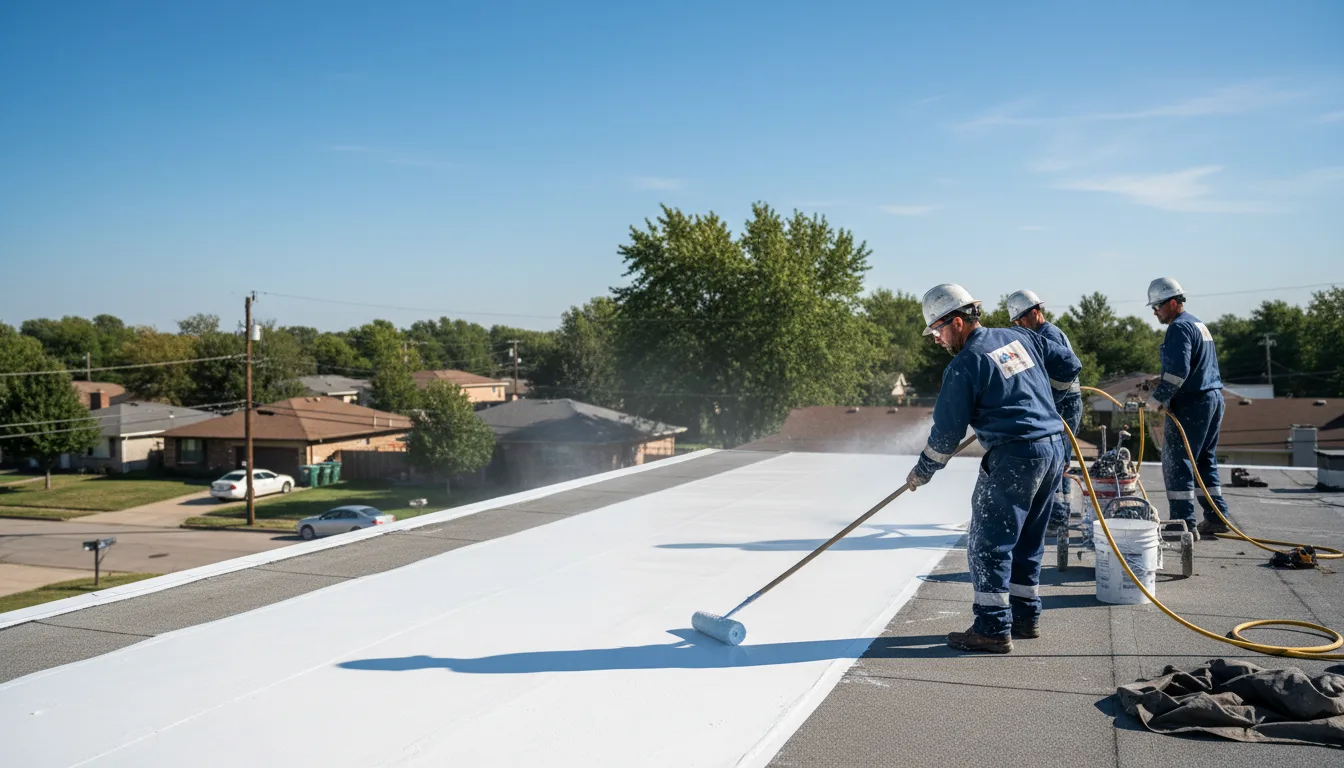 Commercial roof coating in Conklin, NY near me
